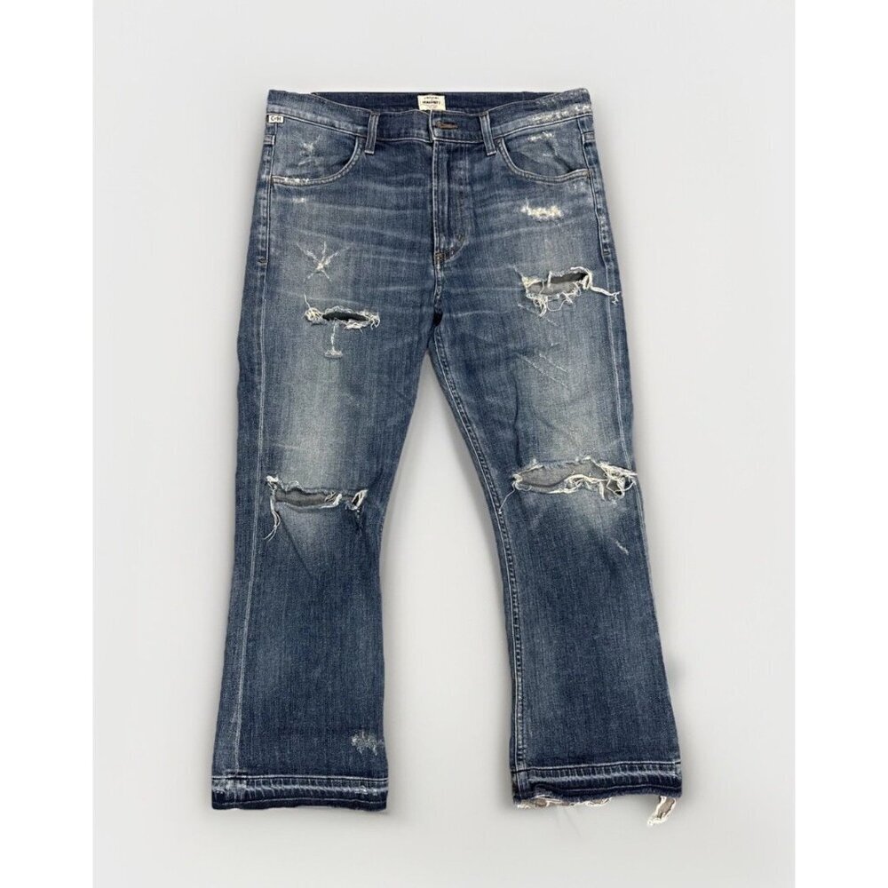Citizens of Humanity Women's Drew Crop Flare Jeans Blue Size 28 Premium Vintage
